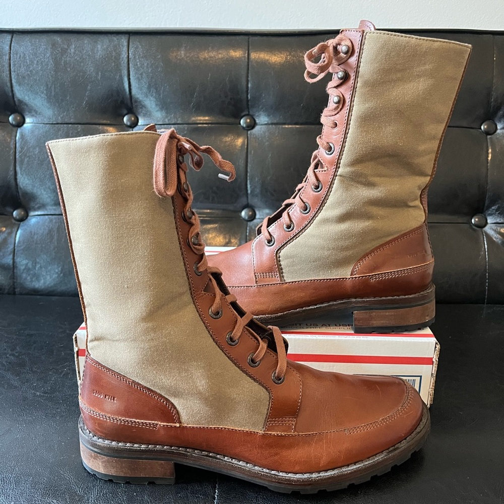 Wolverine 1000 Mile Montague Brown Russell Field‎ Boots